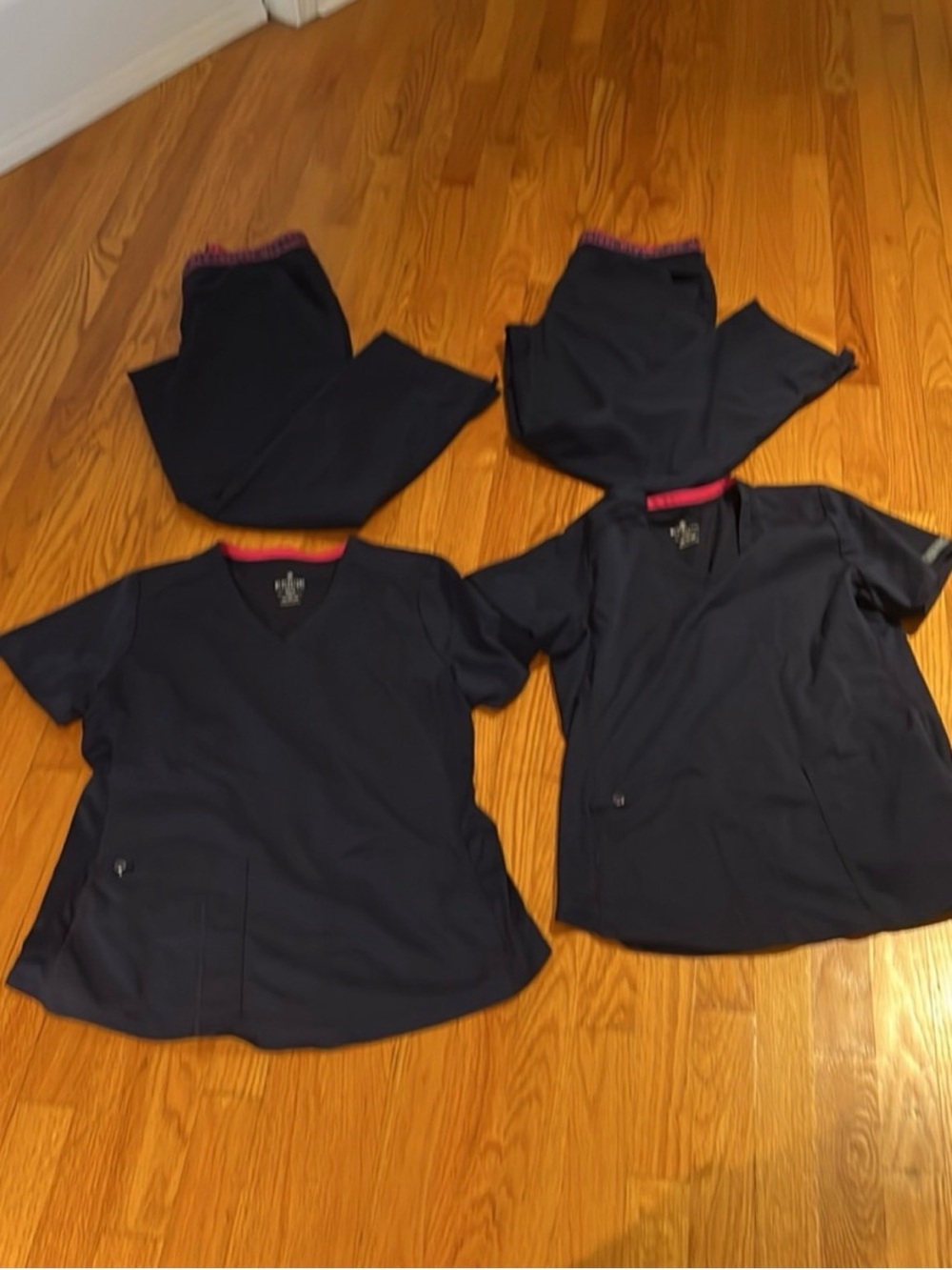 Med Couture Navy Blue Scrub Set Medium